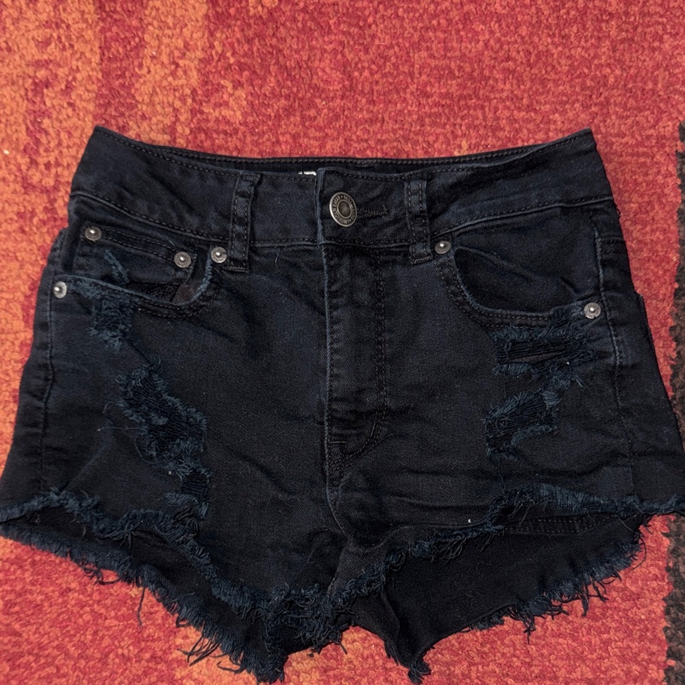 American Eagle Distressed Jean Shorts - Stretch